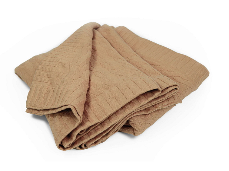 Bavlněný pléd - okrový