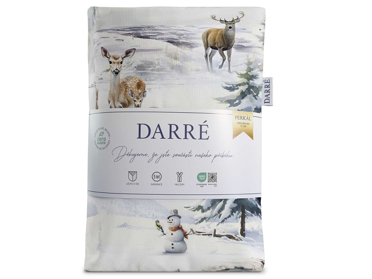 Bavlněné povlečení Vánoce v přírodě