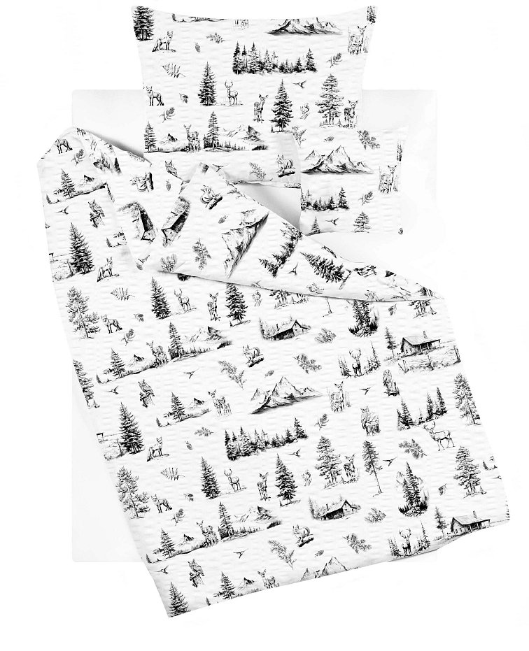 Krepové povlečení Divoká příroda