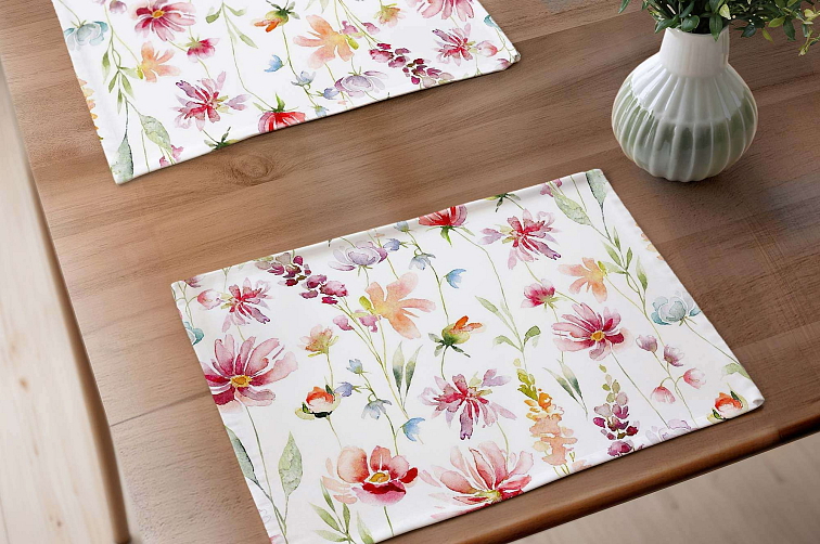 Bavlněný ubrus Květy