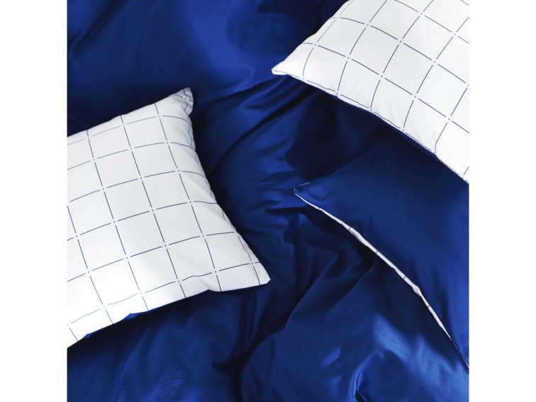 Saténový povlak na polštář Royal Dream - dark blue