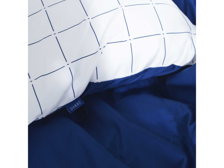 Saténový povlak na polštář Royal Dream - dark blue