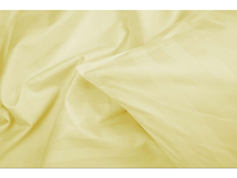 Saténové povlečení Pruh 26mm - žlutá