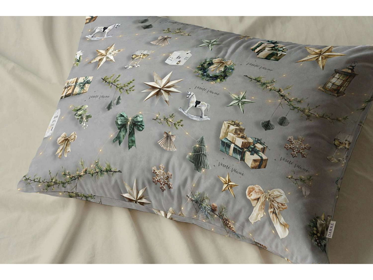 Bavlněné povlečení Kouzlo Vánoc - šedé