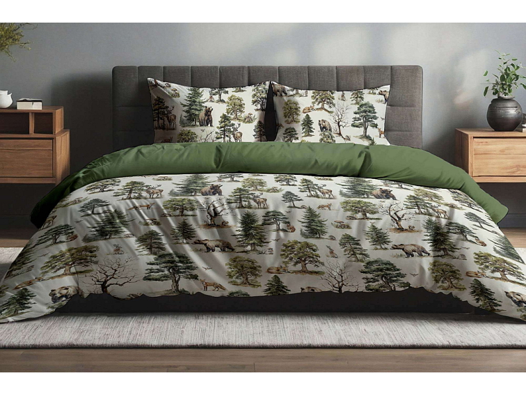 Bavlněné povlečení Lesní říše - duo