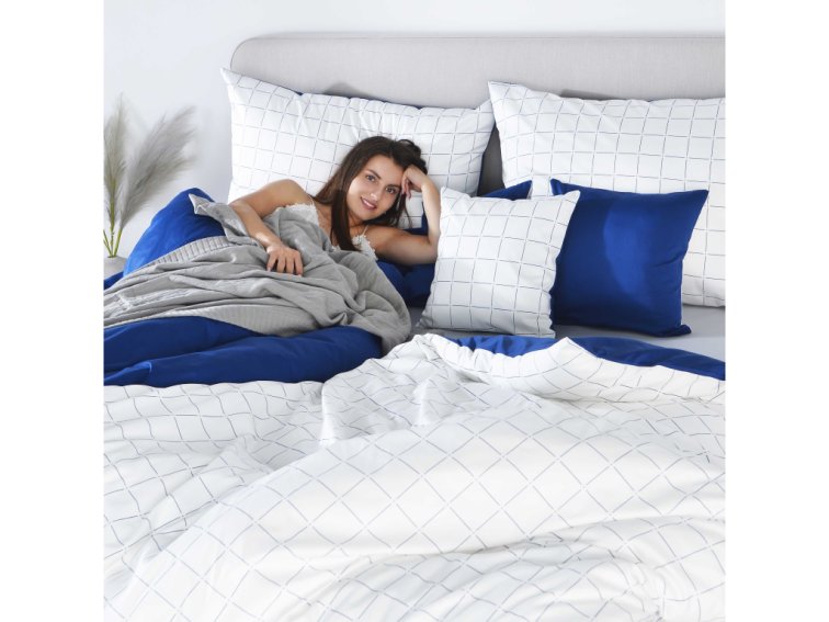 Saténové povlečení Royal Dream - dark blue