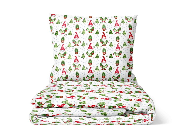 Bavlněné povlečení Vánoční skřítek