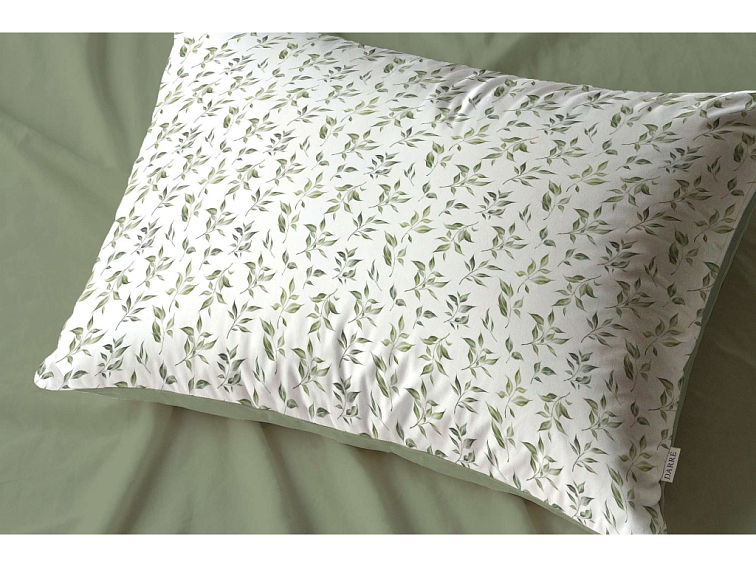 Bavlnené obliečky Ozveny listov lesnej zelenej - duo