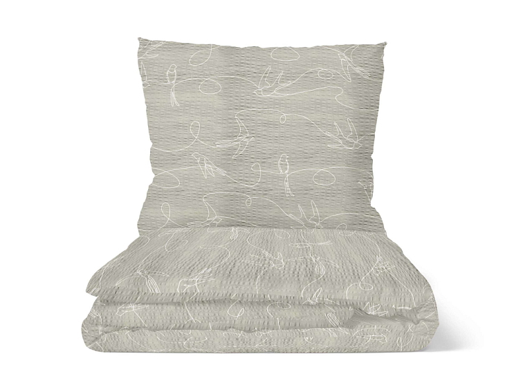 Krepové povlečení Vlaštovky v letu - béžové