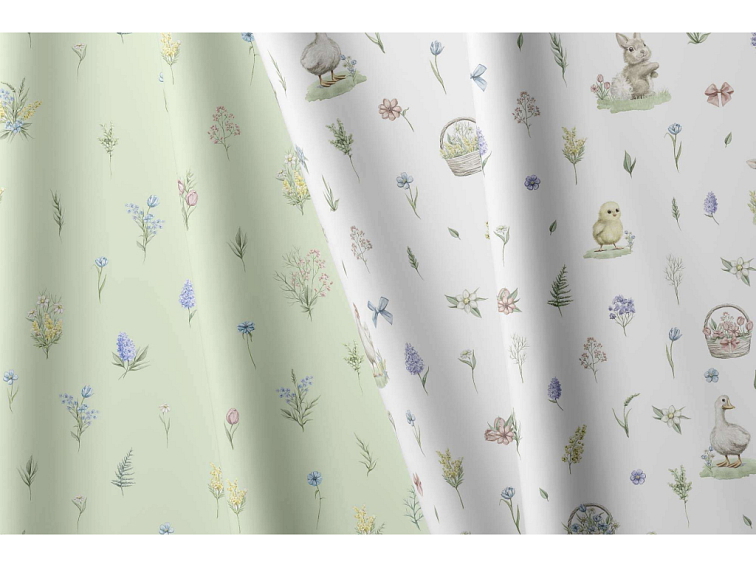Bavlnené posteľné prádlo Veľkonočná záhrada - duo