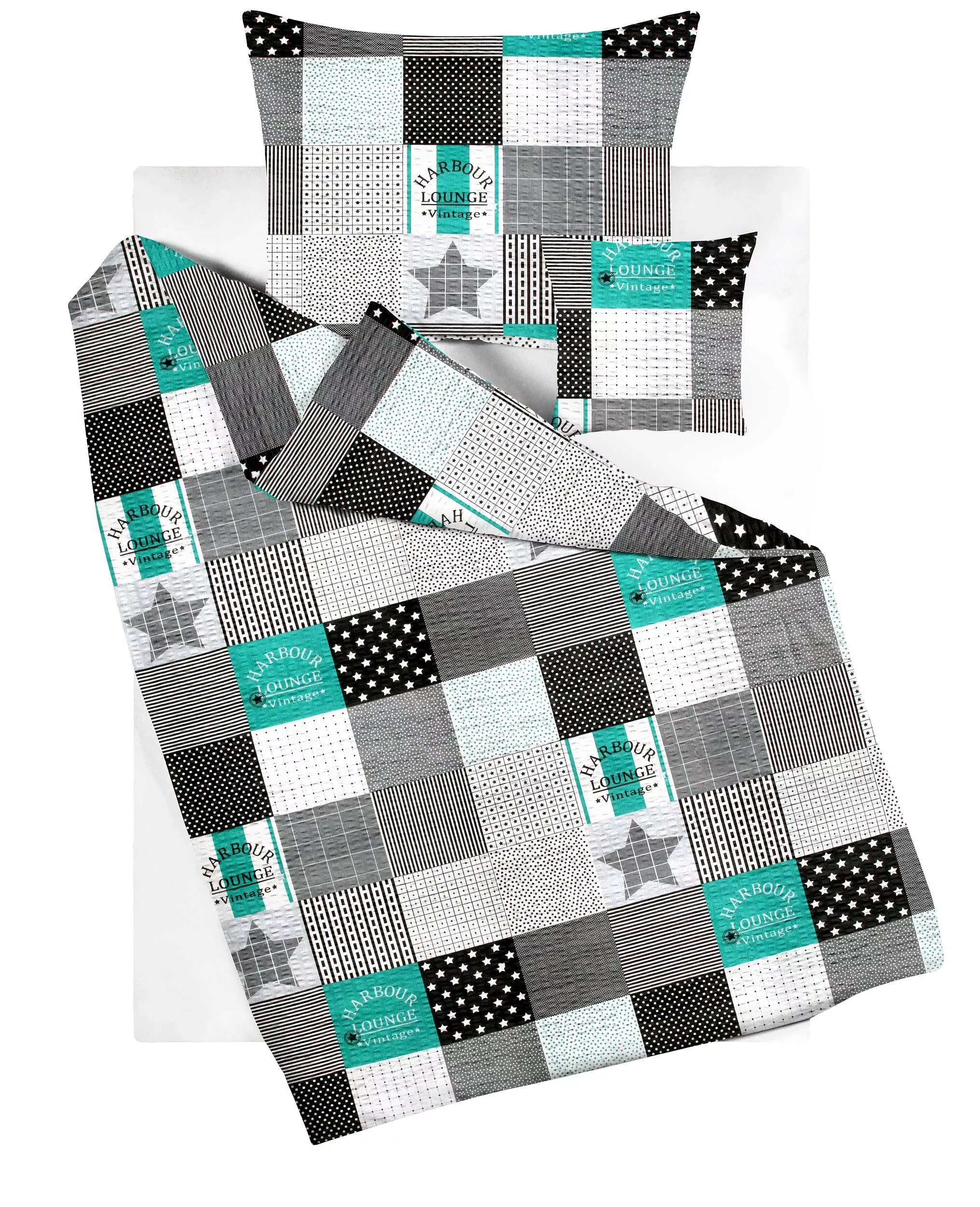 Krepové povlečení Trivento - smaragdové