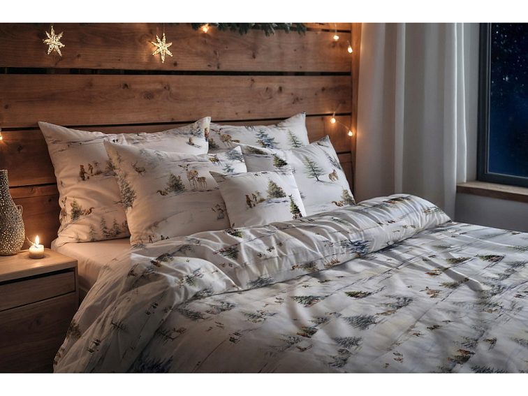 Bavlněné povlečení Vánoce v přírodě