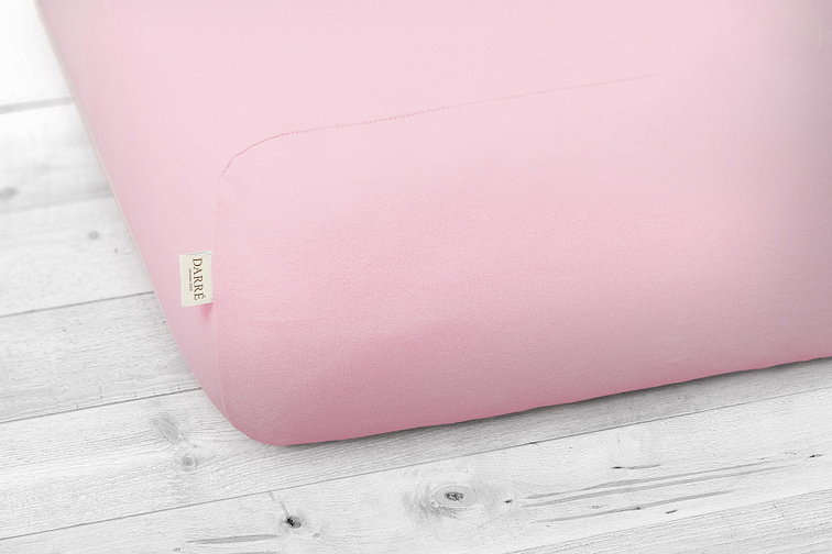 Jersey prostěradlo starorůžové na výšku matrace do 20 cm