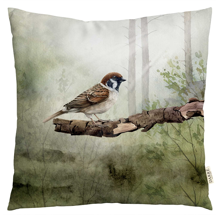 Dekorační povlak na polštářek Vrabec