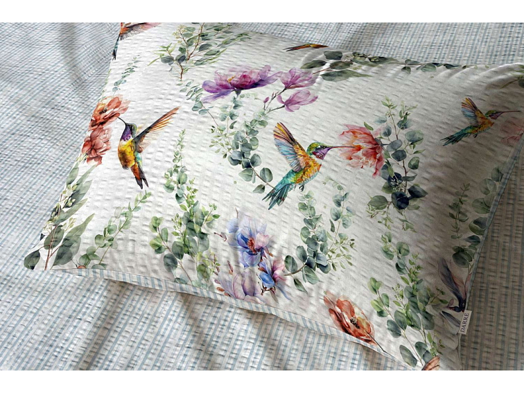 Krepové povlečenie Kolibřík - farebný