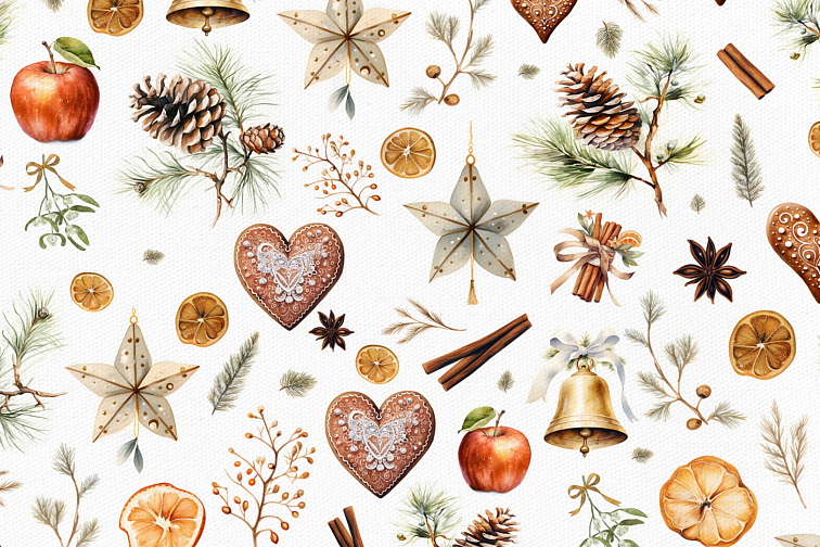 Bavlněné prostírání na stůl Voňavé Vánoce