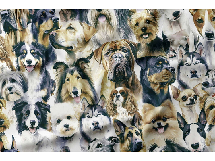 Bavlněné povlečení Psí kamarádi