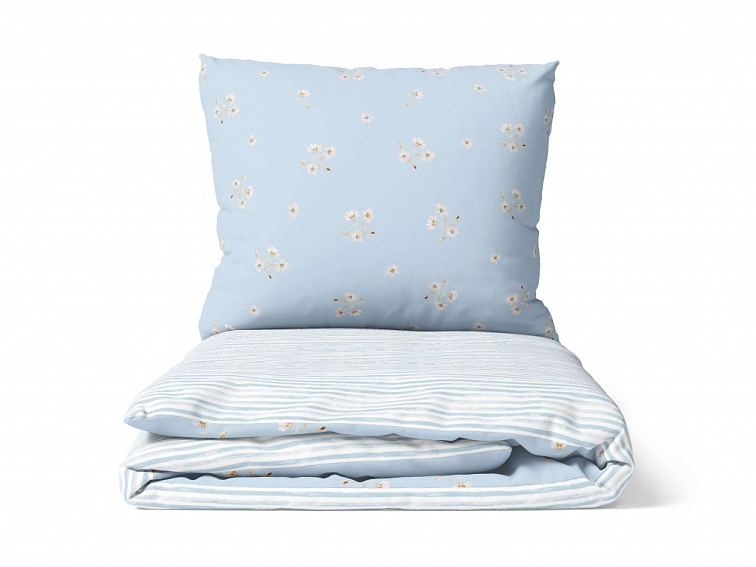 Bavlněné povlečení Sedmikrásky - modré