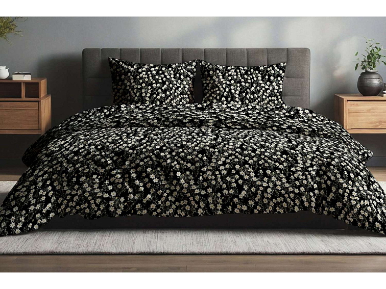 Bavlněné povlečení Půlnoční kvítí