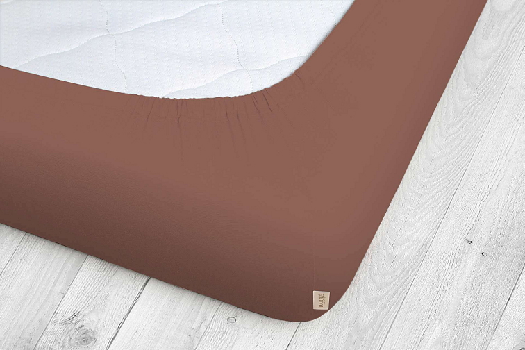 Jersey prostěradlo - new collection terakotové na výšku matrace do 20 cm