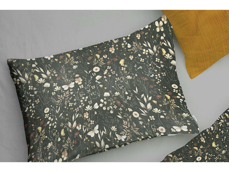 Bavlněné povlečení Květinová něžnost - tmavé