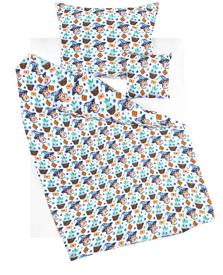 Bavlněné povlečení Kouzelné sovičky