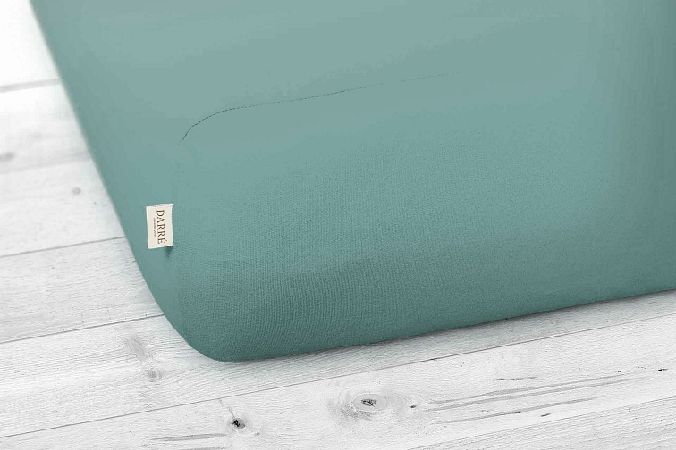 Jersey prostěradlo tmavě smaragdové na výšku matrace do 40 cm