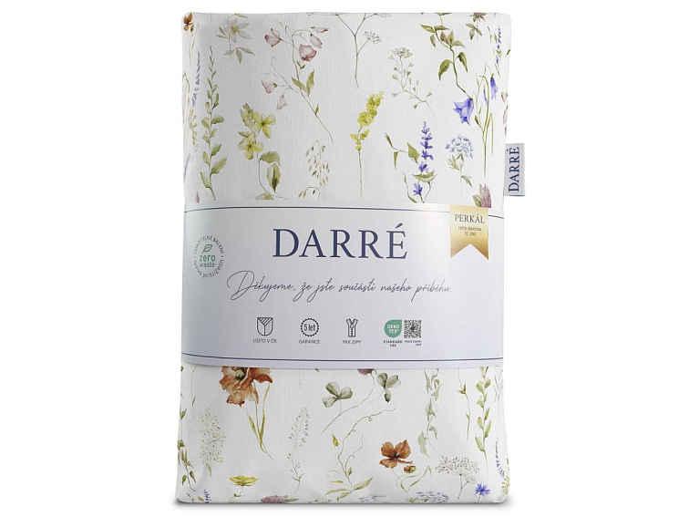 Bavlnené povlečenie Malovaná lúka - biele