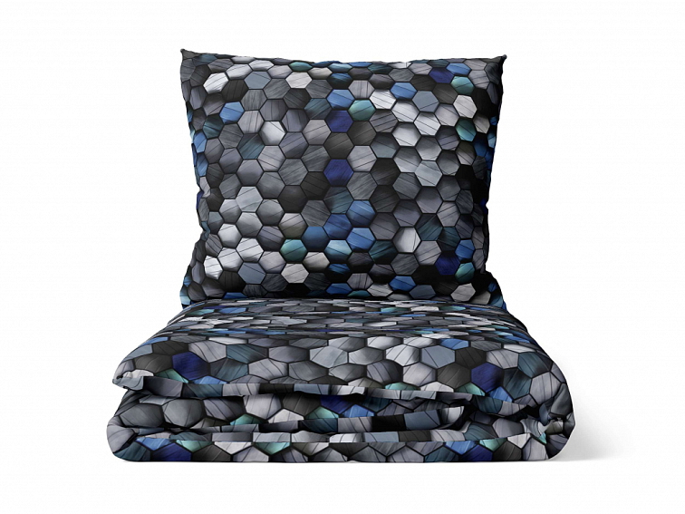 Bavlněné povlečení Earth - modré