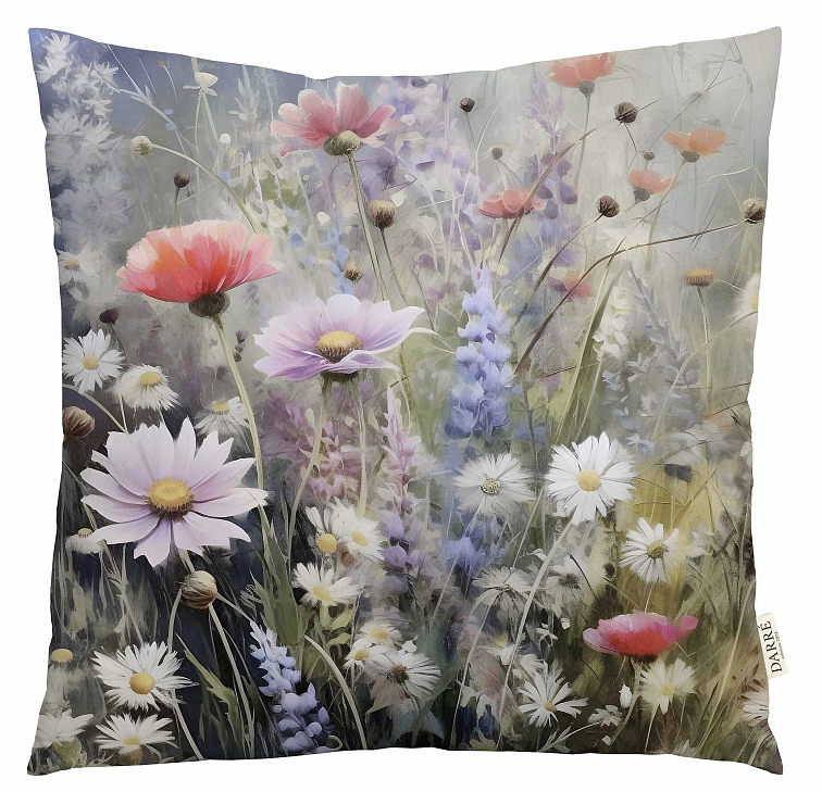Dekorační povlak na polštářek Kvetoucí louka - varianta 3