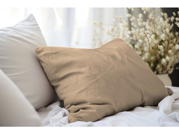 Mušelínové povlečení Light brown - 2. jakost - testované