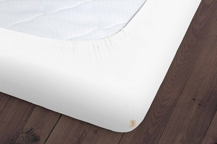 Jersey prostěradlo bílé na výšku matrace do 30 cm