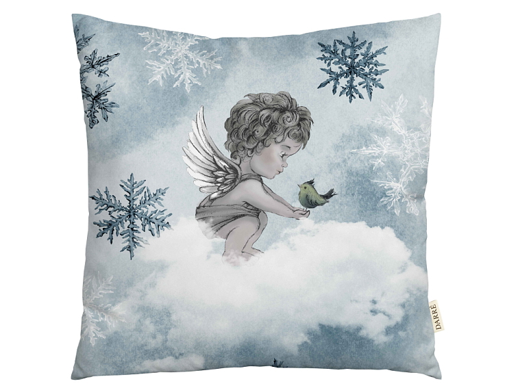 Dekorační povlak na polštářek Anděl s ptáčkem od Darré
