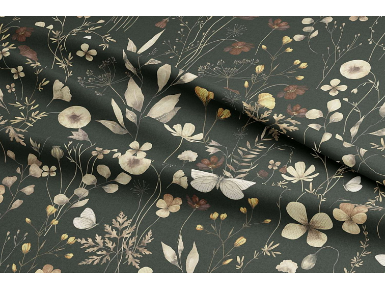 Bavlněné povlečení Květinová něžnost - tmavé