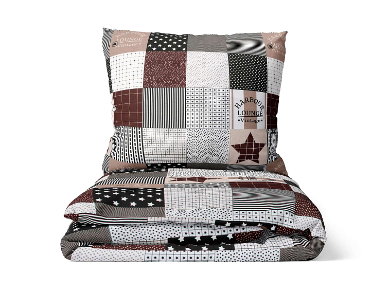 Bavlněné povlečení Trivento - hnědé