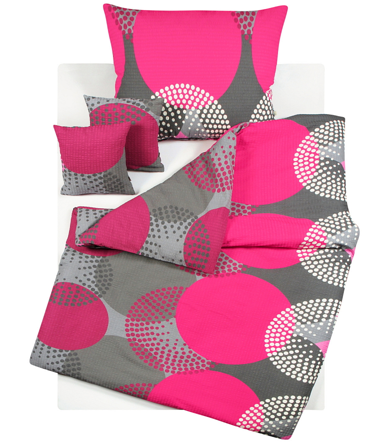 Krepové povlečení Bologna růžové