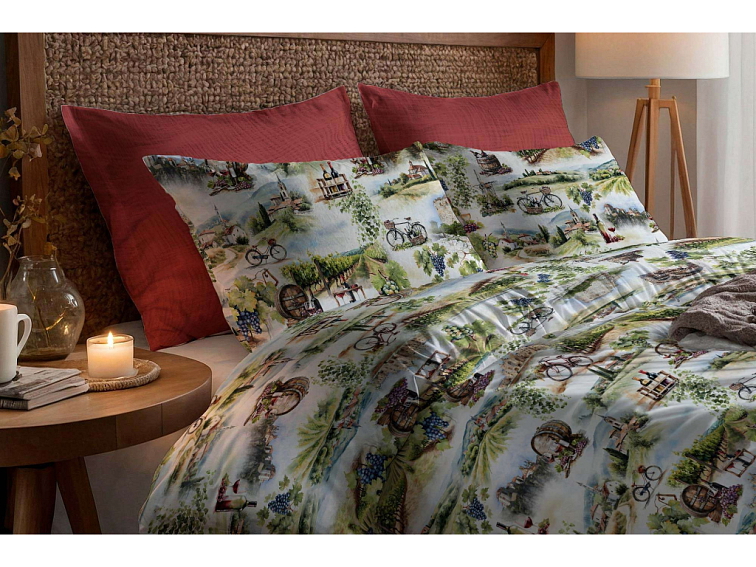 Bavlněné povlečení Vína z Moravy