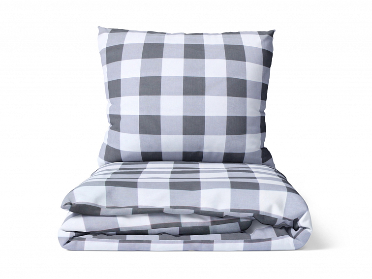 Bavlněné povlečení Kostky šedé