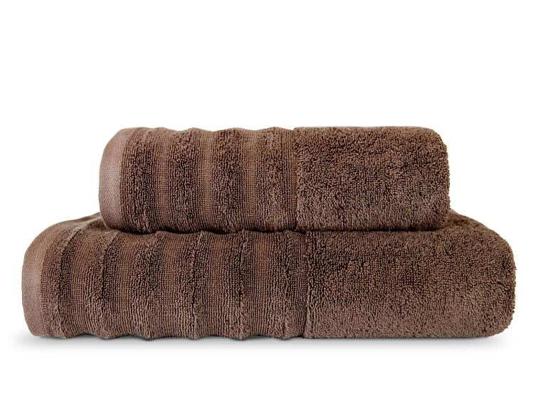 Utierky a osušky CASA COLORATA - tmavohnedá