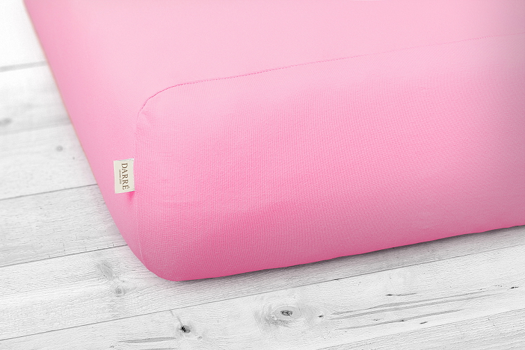 Jersey prostěradlo světle růžové na výšku matrace do 20 cm