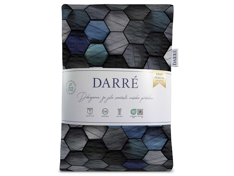 Krepové povlečení Earth - modré