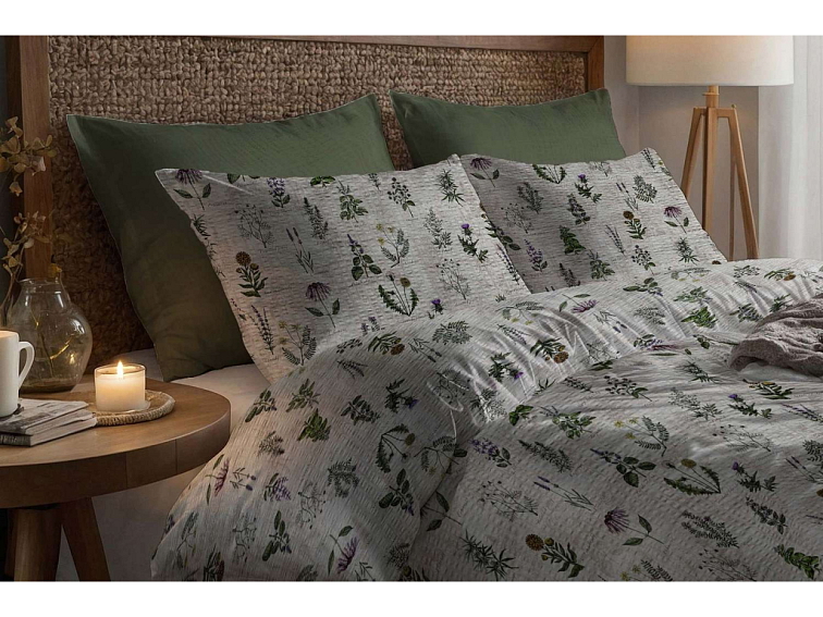 Krepové povlečení Léčivá zahrada