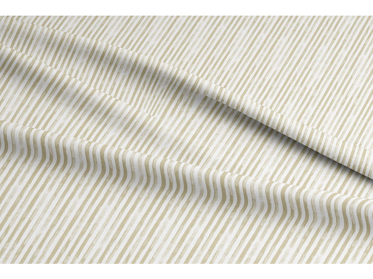 Bavlněné povlečení Proužky - béžové