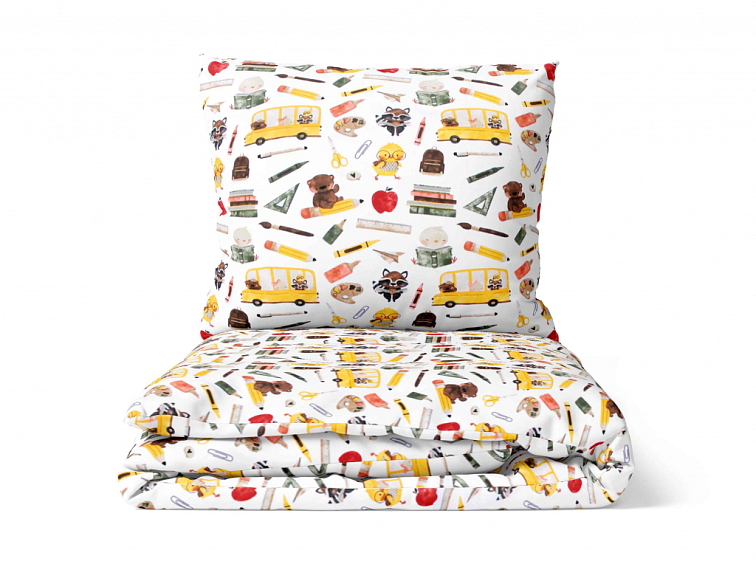 Bavlněné povlečení Škola pro zvířátka