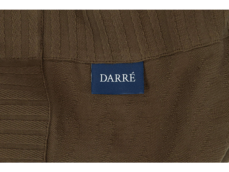 Bavlněný pléd - tmavě hnědý