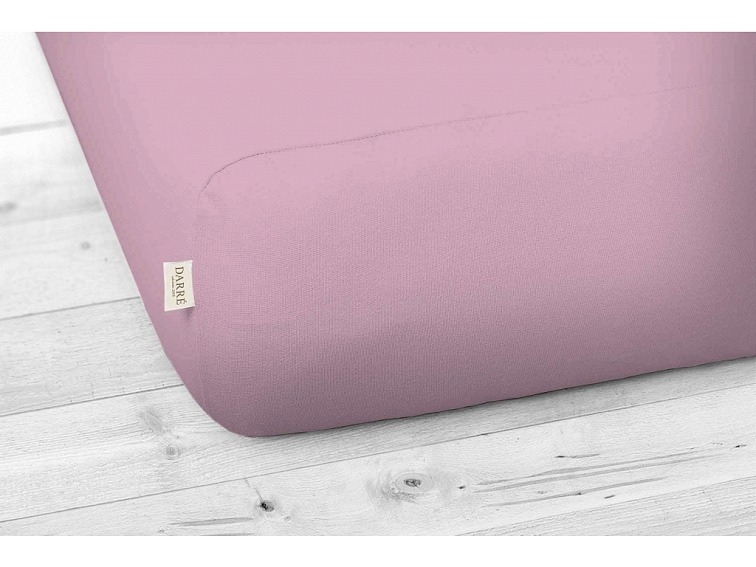 Jersey prostěradlo - new collection retro růžové na výšku matrace do 20 cm