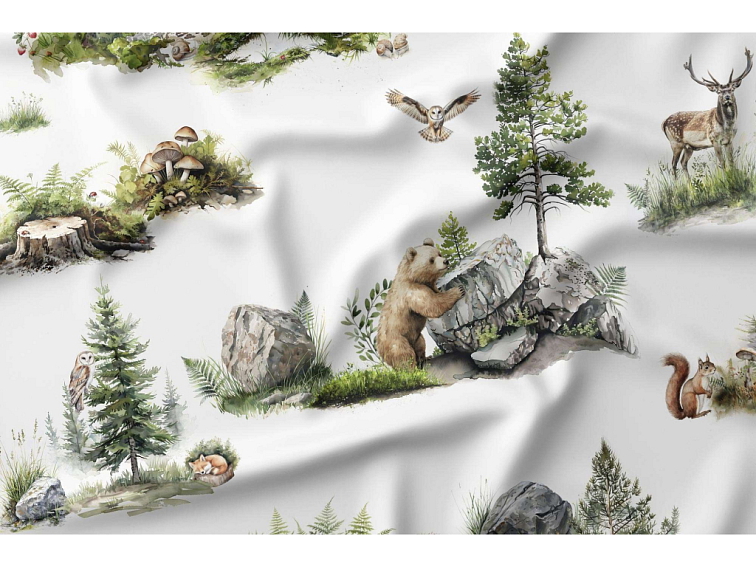 Bavlněné povlečení Zvířátka v divočině