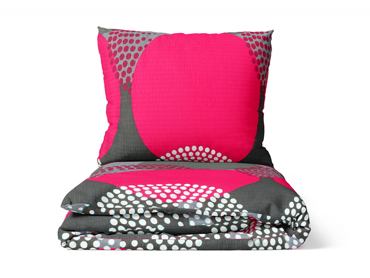 Krepové povlečení Bologna růžové