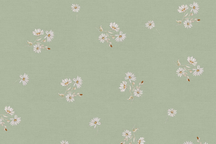 Bavlněné povlečení Sedmikrásky - zelené