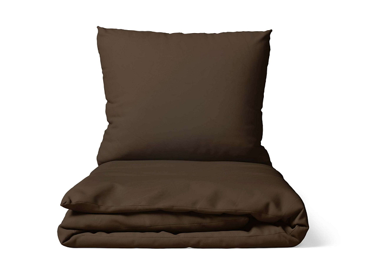 Bavlněné povlečení Jednobarevné perkálové - tmavě hnědé